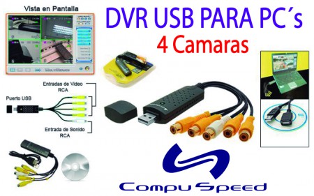 DVR USB 4 PUERTOS / IP REMOTA